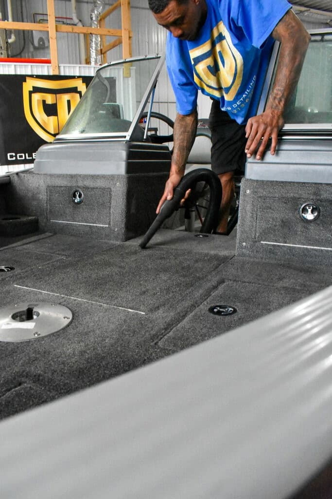 Boat interior cleaning